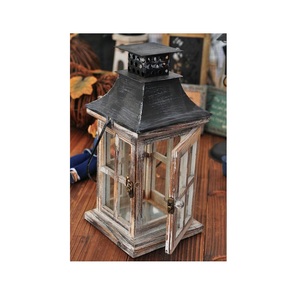 Farol de Madera para Velas, Decoración Rústica para un Ambiente Acogedor en el Hogar, Comedor, Repisa de Chimenea y Celebraciones Festivas - Product Image 6