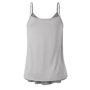 Camiseta sin mangas informal y suave para mujer, top deportivo tipo racerback, top corto moderno para mujer, camiseta elástica ajustada para mujer - Product Image 2