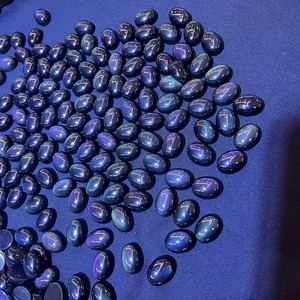 CABS Cutting Cabochon NaturalRainbow Obsidian Oval Gem for Diy <b>Ring</b> Gem Jewelry - Product Image 4