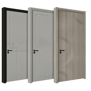 Portes en WPC durables et écologiques, design moderne de haute qualité, portes intérieures en composite bois pour maison privée, bureau, salle de bain - Product Image 5