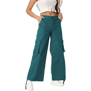 Pantalones cargo versátiles de tela suave, resistentes a las arrugas, hasta el tobillo, para mujer, pantalones casuales con bolsillos, nuevo diseño. - Product Image 6