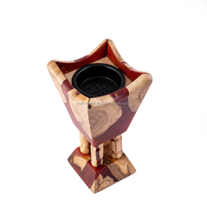 Brûleur d'encens électrique en résine de bois Mubkhar blanc, poli, art populaire, qualité supérieure, cadeau de mariage pour la décoration de la maison, artisanat - Product Image 4