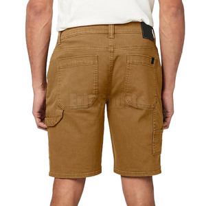 High Quality <b>Drawstring</b> Knitted Mid Waist Solid Quick Dry <b>Jeans</b> Shorts for <b>Men</b> Lightweight Comfort Fabric Casual Custom Color - Product Image 2