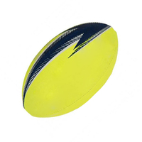 Bola Rugby Latihan Oxva Industries OI-RB-06 Cetak Logo Kustom, Karet PVC Tahan Lama, Warna Kustom, Anti-stres