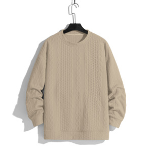 Suéteres de Punto con Capucha Unisex para Jóvenes, Primavera, Color Sólido, Manga Larga, 100% Algodón, Corte Holgado - Product Image 2