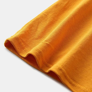 ผ้าคุณภาพสูง บริการ OEM ผู้ผลิตเสื้อยืดทรงปกติ คอกลม ผ้าฝ้าย 100% เสื้อผ้าผู้ชายสไตล์สตรีทแวร์ พิมพ์โลโก้ตามสั่ง - Product Image 3