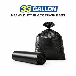 Bolsas de Basura Negras Resistentes TH GB-030 de 33 Galones, Bolsas de Basura de LDPE para Uso Comercial y Doméstico - Product Image 1