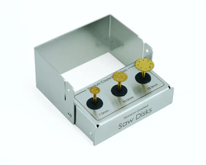 Dogmatic International Dental Implant Saw Disks Kit 3pcs Set Stainless Steel Gold Titanium <b>NiTride</b> Coated 7mm 10mm 13mm CE - Product Image 4