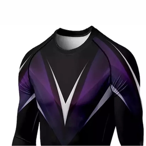 Rashguard homme anti-rides, nouveau design, doux, élégant, avec logo, haute qualité, durable, service OEM, séchage rapide. - Product Image 6