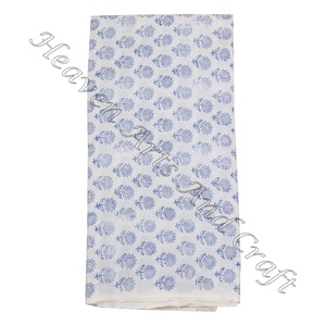 100% Cotton Fabric Indian Hand Block Print Floral Pattern Fashionable Trendy Fancy Dresses/Men's Shirt Making Girls Women Kaftan - Product Image 1