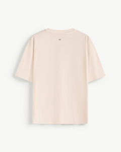 T-shirt court à manches courtes col rond décontracté pour femme, de haute qualité, en coton respirant à séchage rapide, avec motif personnalisé brodé - Product Image 2