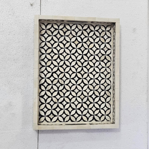 Marqueterie d'os naturel