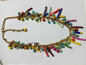 Handcrafted Agate Glass Beaded Butterfly Design <b>Statement</b> <b>Necklaces</b> Vintage Style for Women's Gift Customizable for Boutiques - Product Image 4
