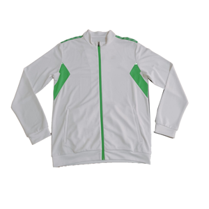 Blouson de sport pour homme à blocs de couleur, col montant, fermeture éclair, coupe droite, en polyester, idéal pour le printemps - Product Image 1