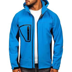 Vestes Softshell en Toile pour Hommes et Femmes Grandes Tailles, Coupe-Vent Thermique Chaud, Vêtements de Sport, Col Montant, Logo Personnalisé sur le Devant, Décontracté - Product Image 1