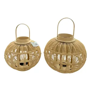 À la mode de haute qualité à la main écologique bougeoir personnalisé Durable bambou tissé à la main bohème lanterne pour la décoration de la maison - Product Image 3