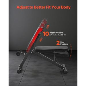 Panca Pesi Regolabile e Pieghevole 3-in-1 Multifunzione da 150 kg - Rack per Allenamento Completo del Corpo e Sedia Romana per Casa - Product Image 4