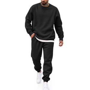 Conjunto de Chándal Vintage OEM con Hombros Caídos, Bordado de Logotipo Personalizado, Sudadera con Capucha y Pantalones Jogger de Felpa Francesa para Hombre, de Gran Gramaje - Product Image 6