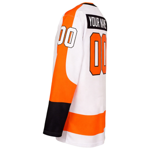 Camiseta de Hockey sobre Hielo Personalizada para Hombre, Cuello en V, Manga Corta, Impresión por Transferencia de Calor, Nombre del Equipo 23, Color Granate Dorado, Transpirable y que Absorbe la Humedad - Product Image 4