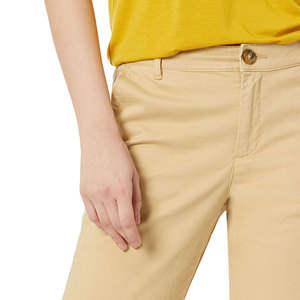 Pantalon chino pour femme de haute qualité, 2 poches latérales, léger, polyvalent, vintage, pour événements formels en plein air, pantalon d'été, service OEM - Product Image 4