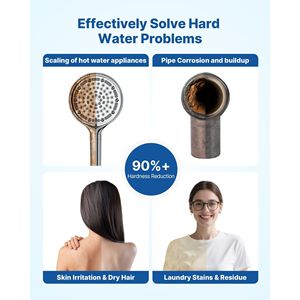 Sistema Addolcitore d'Acqua per Tutta la Casa da 40.000 Grani con Pannello di Controllo Touch Automatico e Valvola di Bypass per la Riduzione dell'Acqua Dura - Product Image 3