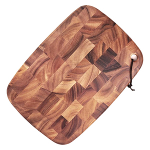 Planche à découper classique en bois avec support de rangement, écologique, réversible, avec poignée, pour restaurant - Product Image 6