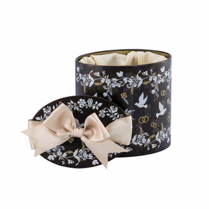 Boîte en métal ovale personnalisée pour cadeaux de mariage - Product Image 4