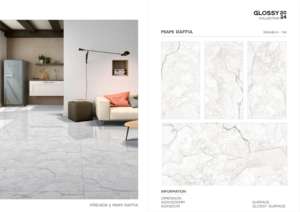 Azulejo de Porcelana Brillante de Lujo 600x1200, Formato Grande, Superficie Pulida Premium, para Pared y Suelo, Diseño Interior y Exterior Moderno Plus - Product Image 3