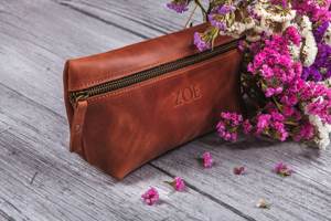Premium Genuine Leather Toiletry Bag Mens Dopp <b>Kit</b> Travel Wash Bag <b>Shaving</b> <b>Kit</b> Organizer Bulk Custom Brand TYG-0244 - Product Image 3