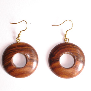 Pendientes Largos Ligeros de Madera y Aleación de Zinc con Diseño de Mandala Cortado con Láser, Pendientes Modernos para Mujer para Bodas - Product Image 4