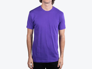T-shirt violet à manches courtes et col rond pour homme – Qualité supérieure, idéal pour les marques de vêtements en croissance (vente en gros) - Product Image 1