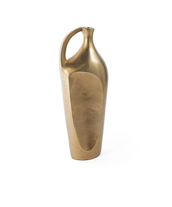 Florero de Mesa de Aluminio, Lujoso, Minimalista, Elegante, Moderno, con Forma Única, Bañado en Oro - Product Image 6