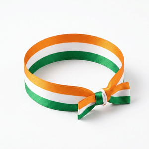 Ruban satiné tricolore 100 % polyester, résistant au rétrécissement, 12 mm, rouleau de 50 yards, pour la décoration de drapeaux des événements scolaires et du Jour de l'Indépendance, vente en gros - Product Image 2
