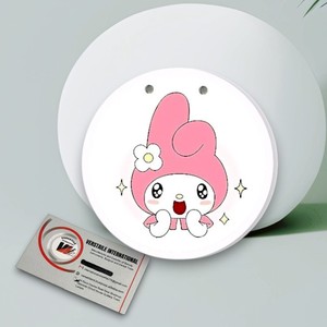 แผ่นต่อขนตาอะคริลิคสีชมพูคุณภาพสูงรักษ์โลก ลายเฮลโลคิตตี้ รับผลิตแบรนด์ส่วนตัว รูปทรงผีเสื้อและสี่เหลี่ยม - Product Image 1