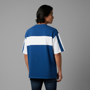 T-shirt décontracté pour homme en maille ajustée, 150 grammes, motif léopard brodé, 100 % coton, manches courtes, anti-boulochage - Product Image 4