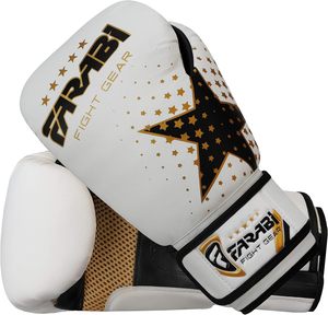 Guantes de Boxeo Farabi para Niños al por Mayor, de Cuero PU, con Logotipo Personalizado, para Entrenamiento y Sparring, con Cierre de Velcro, Premium, Medios Dedos - Product Image 3