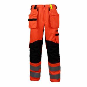 Pantalon de travail haute visibilité réfléchissant pour hommes, pantalon de sécurité pour travaux en extérieur avec poches courbes - Product Image 1