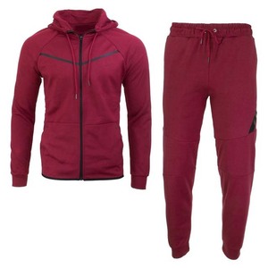 Survêtement bleu à capuche pour homme, fermeture éclair intégrale, coupe décontractée, polyester, vêtements d'automne avec poches latérales - Product Image 6