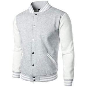 Custom Men's Varsity <b>Jacket</b> Stand Collar Letterman Style Button Front Casual Winter Outerwear - Product Image 5