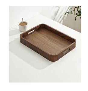 Popular Eco-Friendly Acacia Wood <b>Large</b> Serving <b>Tray</b> Handles Polished Finish Multifunction for Home Restaurant Use Durable Modern - Product Image 4