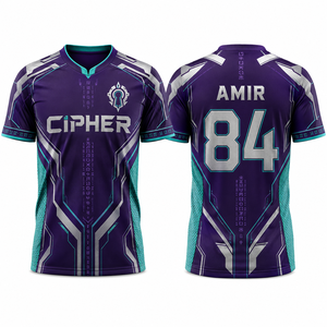 เสื้อแข่งอีสปอร์ต All Over Esports รุ่นโมเดิร์นเรโทร สำหรับเยาวชนและผู้หญิง สินค้าสำหรับแฟนคลับ ผลิตจำนวนน้อยตามสั่ง จัดหาและจัดซื้อ - Product Image 6