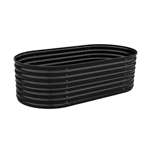 <b>Large</b> Oval Metal Raised Garden Bed Outdoor Galvanized Deep Planter <b>Box</b> Vegetable Garden GB016 - Product Image 1