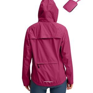 Top Seller Women Full Length Printed Nylon Waterproof Rain Jacket Premium Quality Latest Design Windproof Windbreaker Jackets - Product Image 2