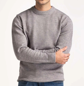 Sudadera gris para hombre, gruesa, con cuello redondo, estampada, de manga larga, 100% algodón, hecha en Pakistán. - Product Image 6