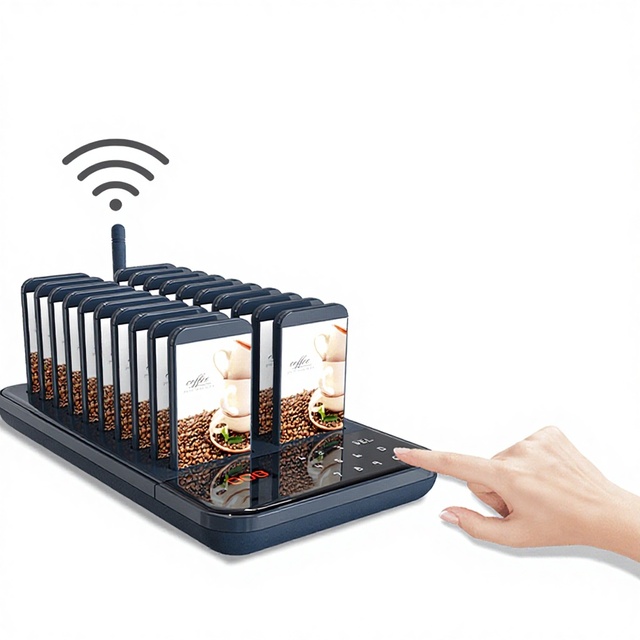 433MHz Long Range Wireless Digital Display 500m Fast Food Restaurant Customer Buzzer Pager