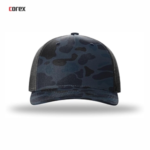 Custom Camouflage Mesh Trucker Hat 5-Panel Adjustable Breathable Waterproof Outdoor Casual <b>Cap</b> for Adults <b>Winter</b> Travel Fashion - Product Image 2