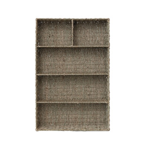 Sisu Handicraft Hand Woven Natural Seagrass <b>Storage</b> <b>Basket</b> 5 Sections Eco-Friendly Handle Modern <b>Rectangle</b> Design Multifunction - Product Image 2