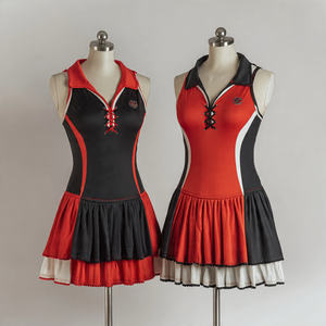 Vestidos de Netball de Alta Calidad, Tops 100% Poliéster, Vestido sin Mangas, Uniforme con Cuello en V, Uniformes de Fútbol y Netball para Mujer - Product Image 3