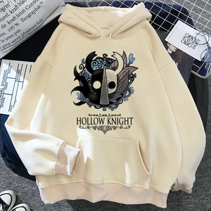 เสื้อฮู้ดผู้ชายสไตล์เกาหลี Hollow Knight สำหรับฤดูหนาว ผ้าฝ้ายแท้ 100% สไตล์ฮาราจูกุ - Product Image 5