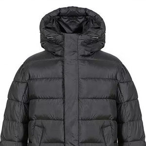 OEM Heavy Best Bubble Long Hooded Black <b>Longline</b> Parka <b>Coat</b> Custom Men Shiny Puffer Jacket for Men High Quality Comfortable 2026 - Product Image 1
